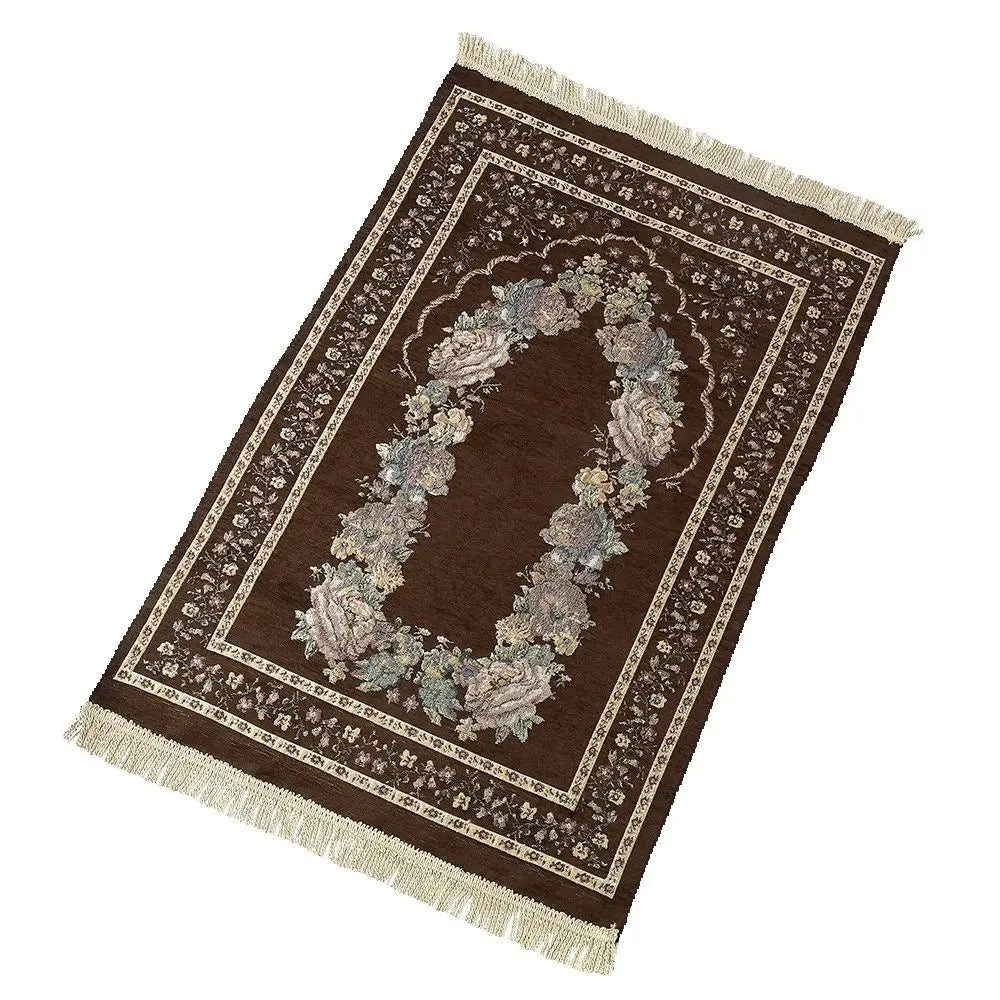 Muslim Prayer Rug Soft Prayer Floral Rug for Ramadan Islamic Muslim  Prayer Mat Great Gift for Family Friends