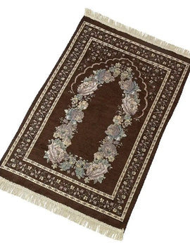 Muslim Prayer Rug Soft Prayer Floral Rug for Ramadan Islamic Muslim  Prayer Mat Great Gift for Family Friends