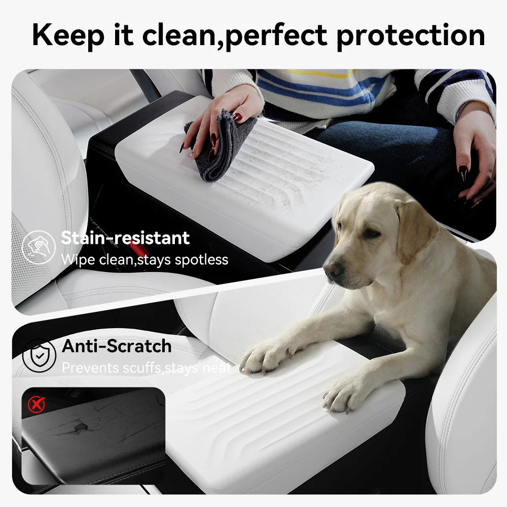 TPE Armrest Cover for Tesla Model Y Juniper Model YL and Model 3 Highland Center Console Protector