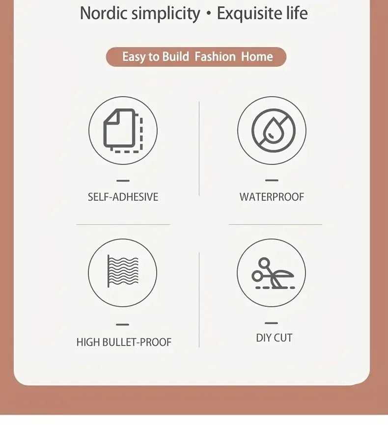 3M New Grille 3D Wall Sticker Background Wall Decoration Wallboard Self-adhesive Waterproof Thickening Partition Wallpaper