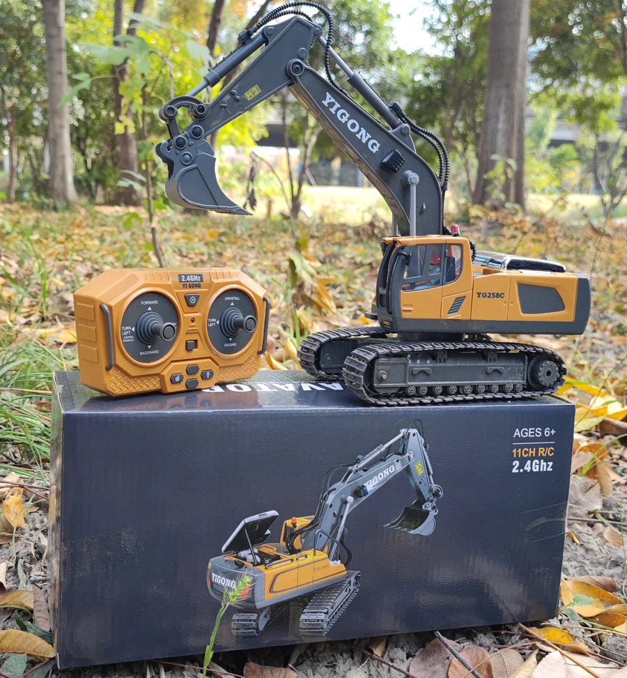 Remote Control Excavator 4x4 Alloy Dump Truck Bulldozer Radio Model RC Car Construction Vehicle Toy  Gifts