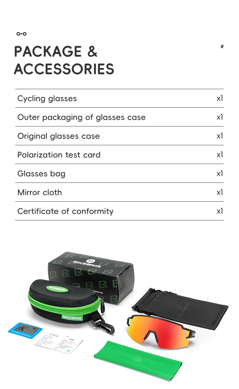 Bike Glasses Polarized UV400 Sun Protection Bicycle Goggles Boys Girls Sports Running MTB Road Sunglasses