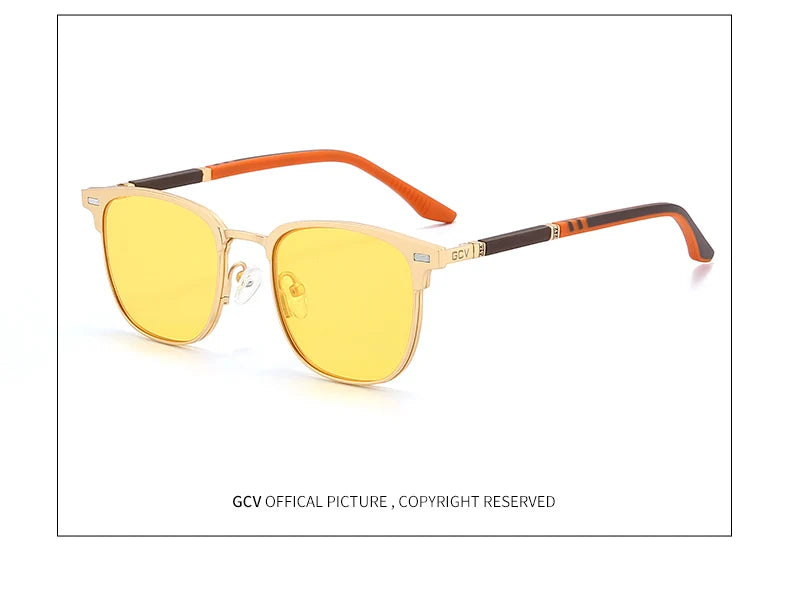 3 in 1 Magnetic Rectangle Polarized UV400 Business Sunglasses for Men Women Optical Eyewear Set