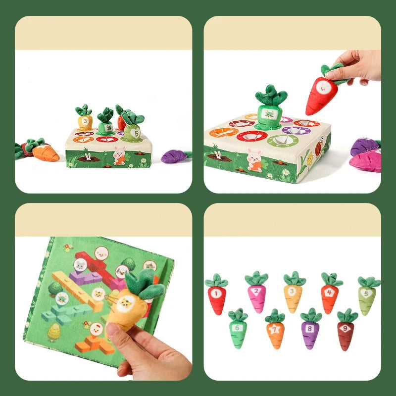 Toys 0 12 Month Tissue Box Pull Out Radish Toy Games s Fine Motor Skills Toys Montessori Early Learning Sensory Toy