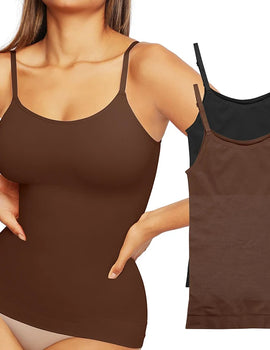 Scoop Neck Compression Cami Tummy and Waist Control Body Shapewear Camisole Summer Tops Black Nude Smooth Slimming Vest 3XL