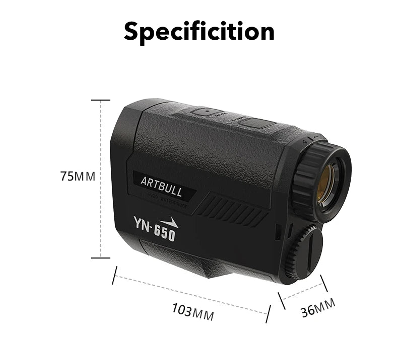 1000m Golf Rangefinder 650m Telescope with Flag-Lock Slope Pin Laser Distance Meter Hunting Outdoor