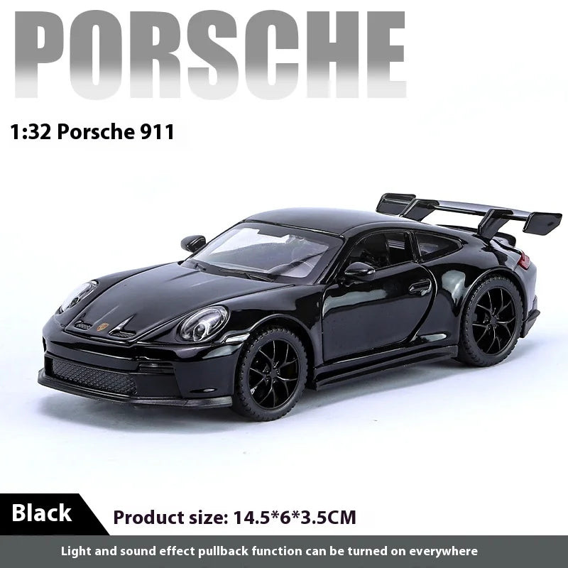 1:32 911 GT3 RS Alloy Diecast Racing Car Model Car Central Control Ornaments Auto Accessory Collect Present For Boys Toys