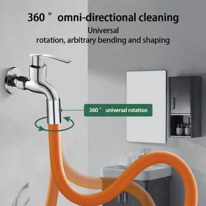 Faucet Extension Extender Bathroom 360° Rotation Adjust Bending Faucet Splash Proof Universal Extension Tube For Wash Basin