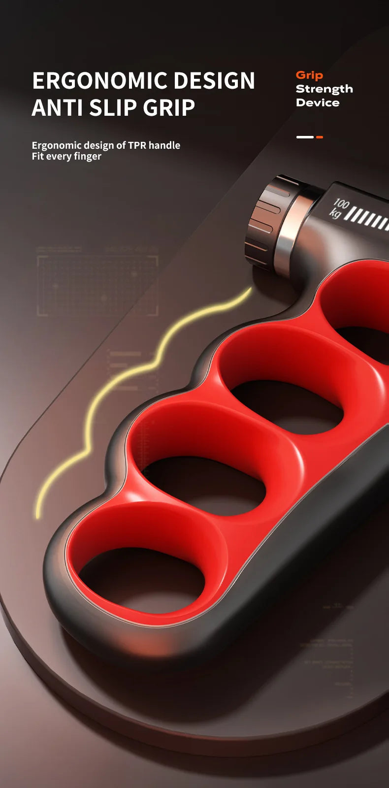 5-100kg Adjustable Grip Strength Gym Wrist Expander Hand Strengthener Muscle Hand Strength Exercise Recovery Fitness