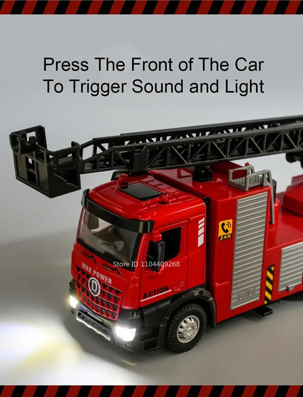 1:32 Ladder Truck Water Tanker Military Missile Rocket Launcher Trucks Model Toy Car Metal Diecast Sound Light Models Boys Gifts