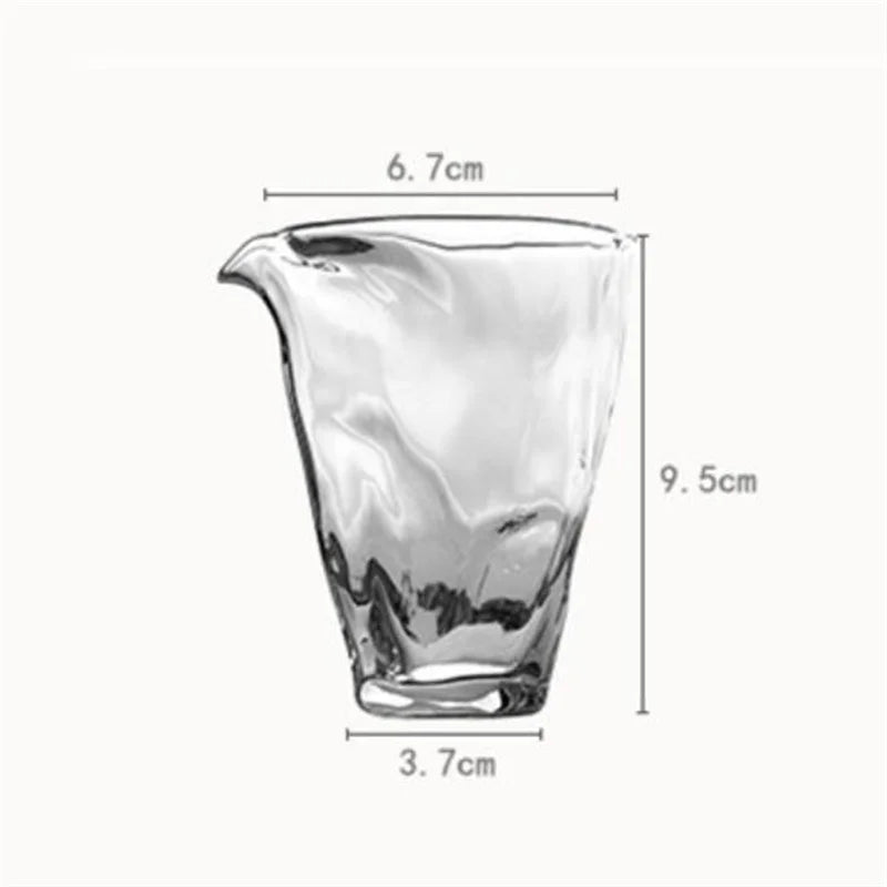 Japanese Style 150ml Kungfu Glass Tea Pitcher Fair Mug High Borosilicate Tea Cups Chahai Tea Set Accessories Teaware