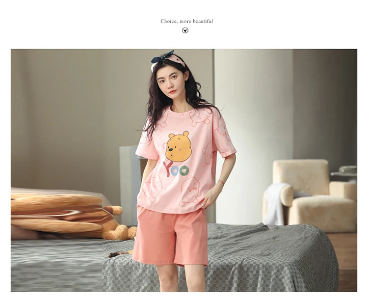 Women’s Winter Corduroy Cotton Pajama Set – Cute, Comfortable, Loose Long Sleeve Loungewear