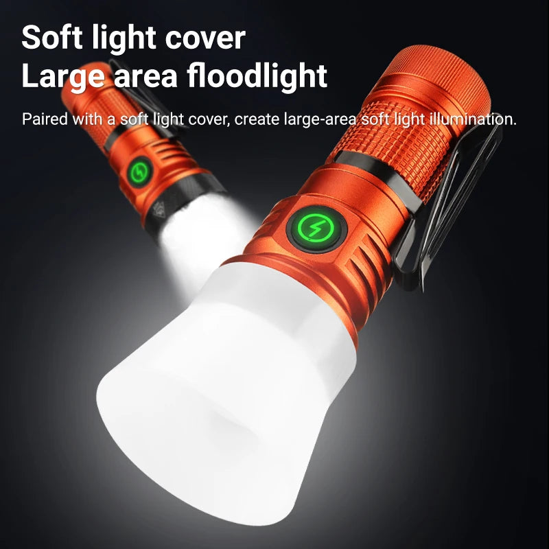 7 LED Rechargeable Multi Colour Mini Flashlight