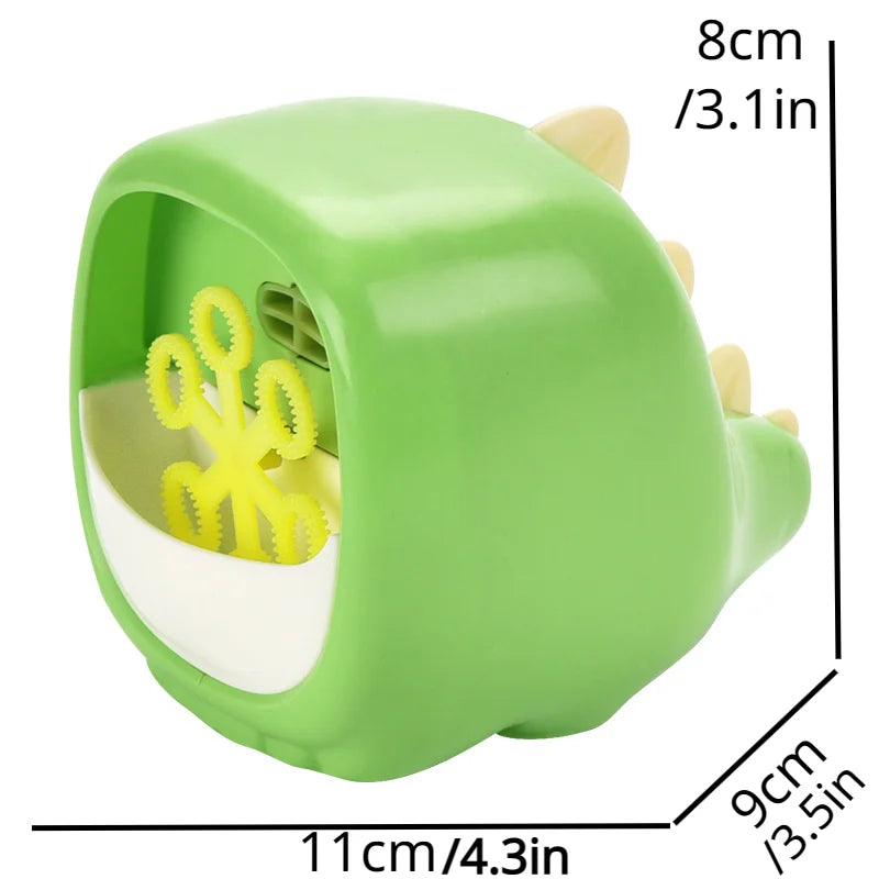 Electric Bubble Cartoon Dinosaur Animal Shape Full Automatic Continuous Bubble Hand-held Desktop Bubble Machin