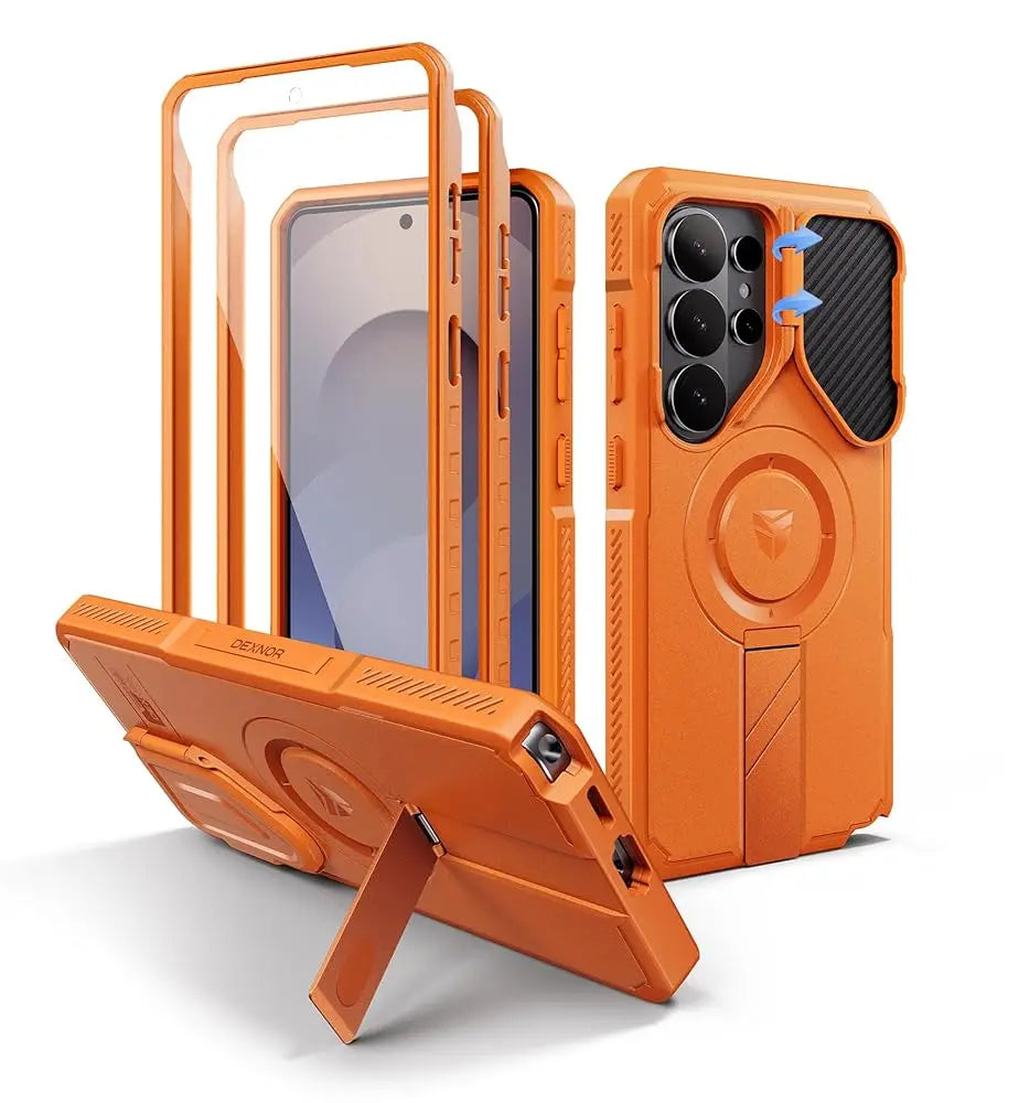For Samsung Galaxy S26 Ultra Shockproof Case6.9" with Camera Cover Adjustable Kickstand Screen Protector Compatible with MagSafe