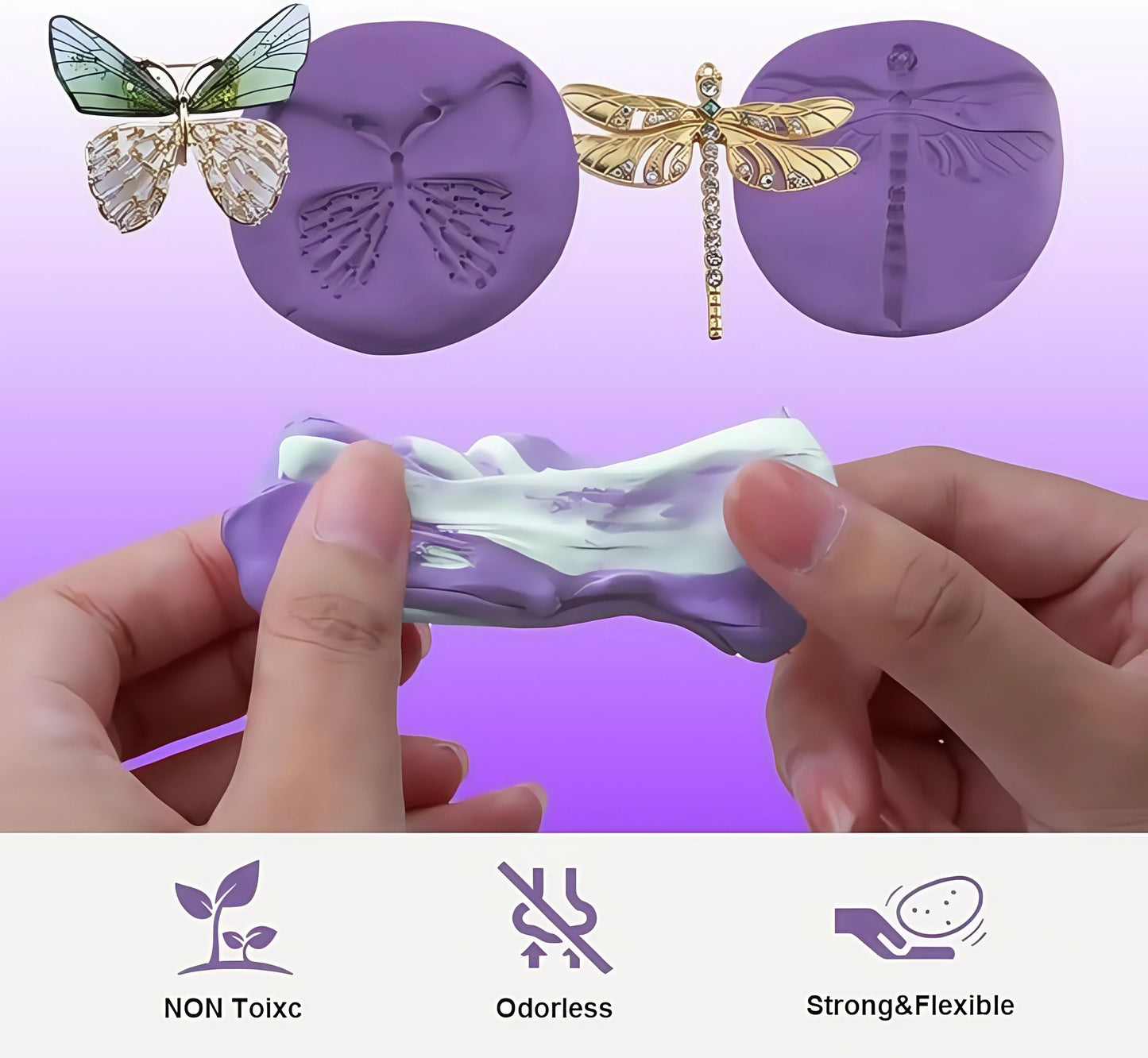 Silicone Putty Mold Making Kit – Non-Toxic, Flexible 1:1 Mix for Reusable Resin Molds