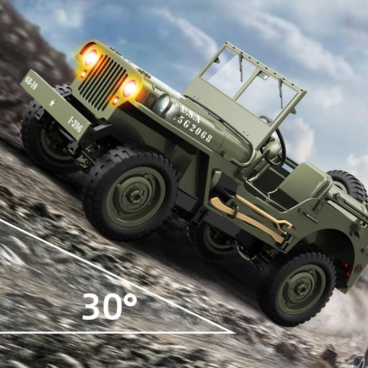 1 to 10 Scale 4WD Remote Control Military Off Road Jeep