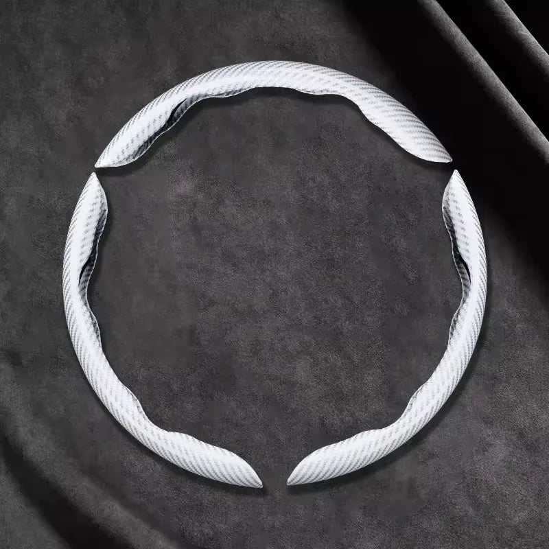 Carbon Fiber Silicone Car Steering Wheel Cover Anti Slip