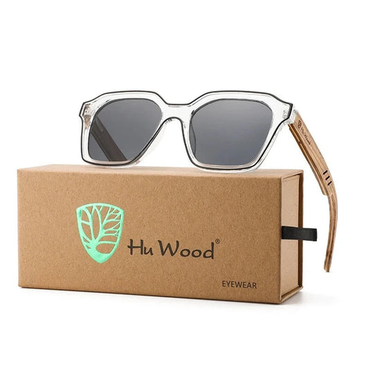 Polarized Sun Glasses Wooden Luxury Brand Blue Lens Uv400