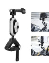 Handlebar Arm Mount with Phone Clamp & Mount Adapter & Long Screw for Gopro Sports Cameras and Smartphones