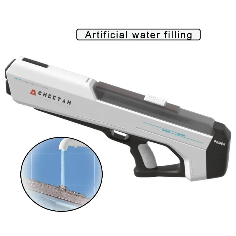 Fully Electric Big Water Gun High Pressure Rechargeable Water Blaster for Outdoor Summer Activities