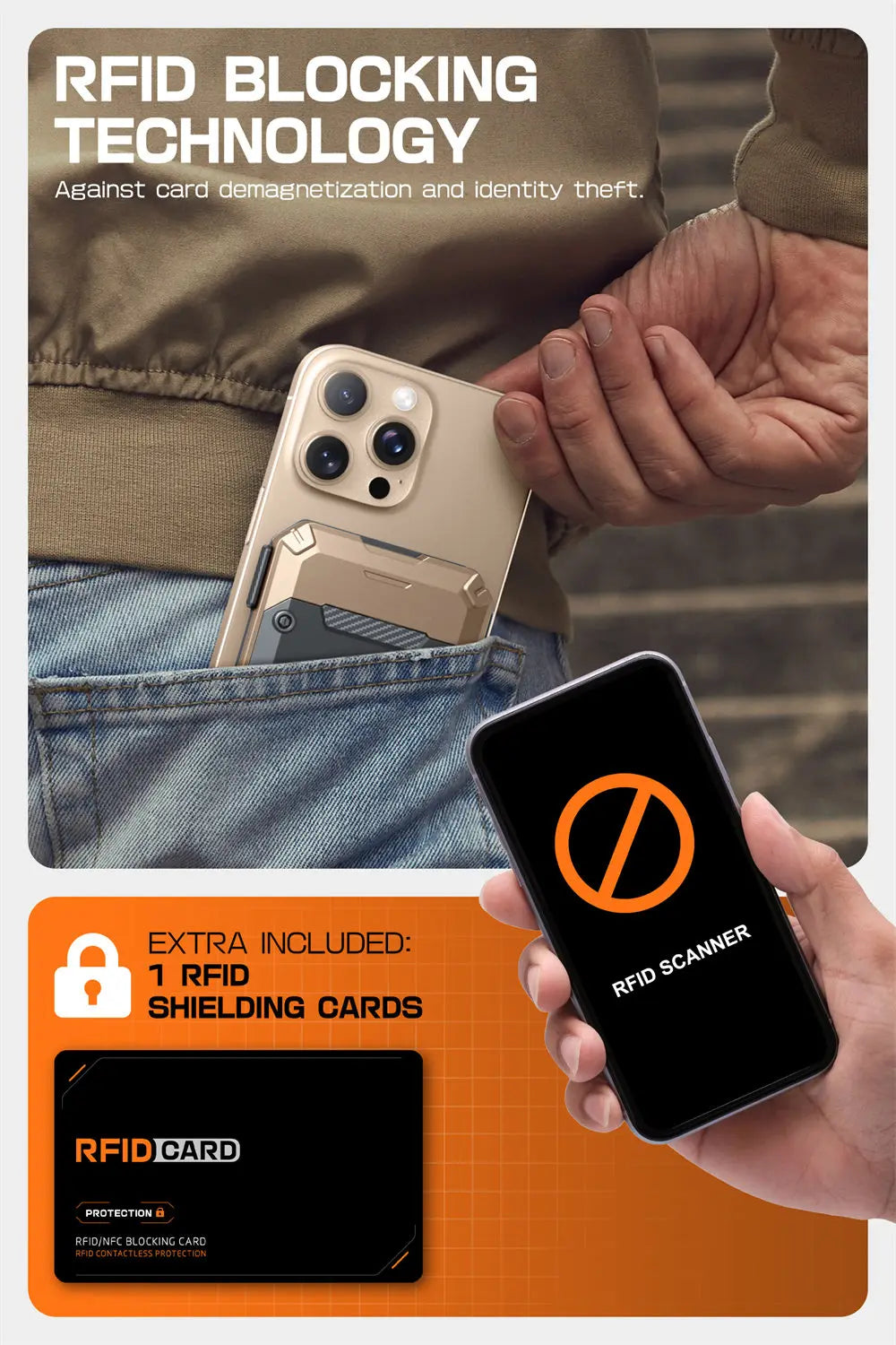 Tripod Phone Stand Credit Card Holder for iPhone 16/15/14/13/12 Adjustable Phone Stand Compatible with MagSafe