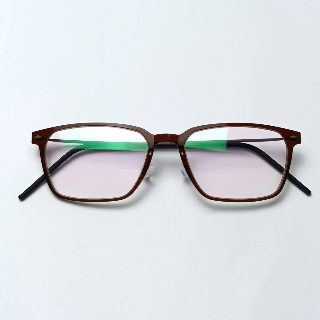 Rectangle Titanium Acetate Ultralight Eyeglasses Frame