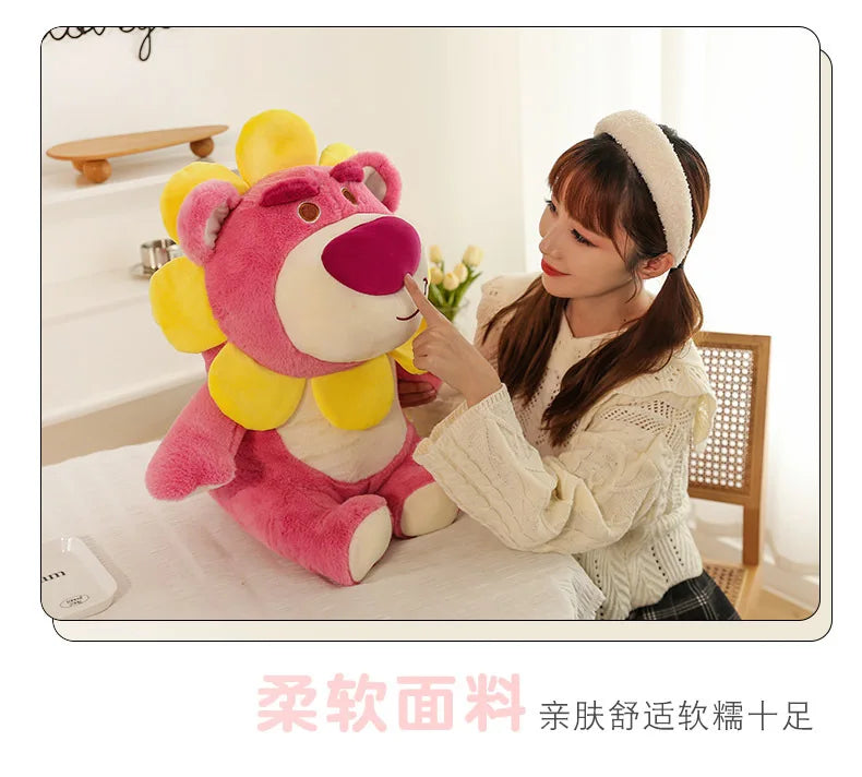 Sunflower Fairy Strawberry Bear Plush Stuffed Doll Toy