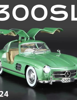 1:24 Scale 300SL GLE350 Toy Sports Car Model Music Light Pull Back Doors Opened Off-road Vehicle Models Ornament Gifts