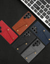 Multi Card Holders Wallet Case for Samsung S25 S24 S23 S22 Ultra Leather Back Phone Cover Cases