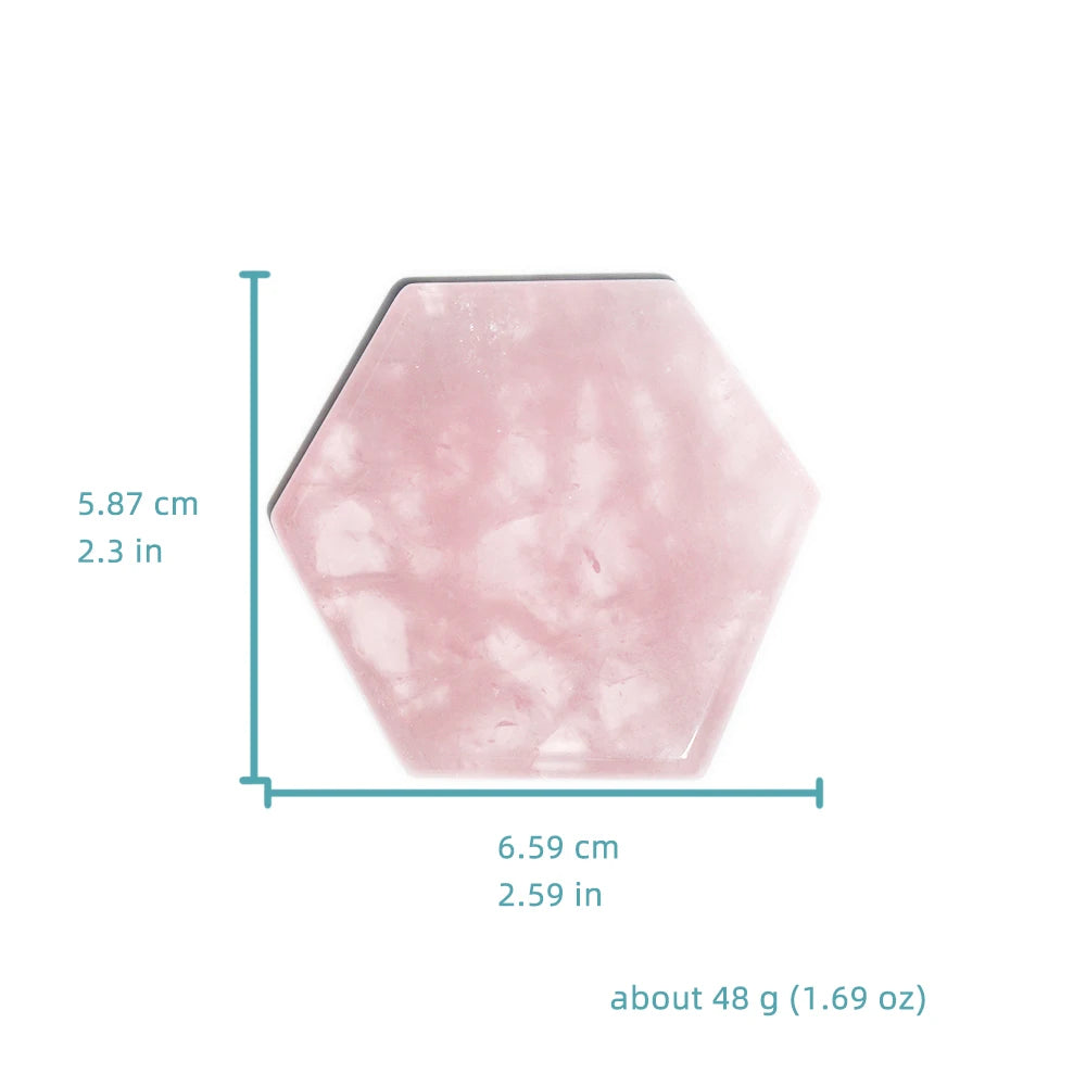 Home Creative Crystal Coaster Handmade Macrame Cup Cushion Natural Rose Quartz Non-slip Coffee Cup Round Mat Cook Accessories