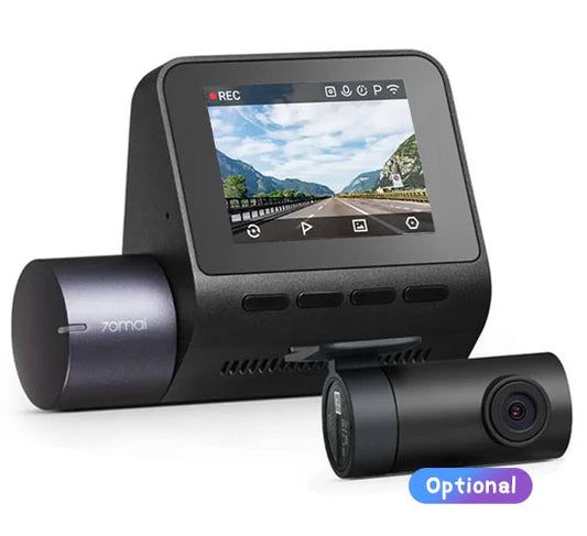 Dash Cam A410 2.5K 1440P Front + 1080P Rear Car DVR – HDR Night Vision, GPS, WiFi App, 24H Parking Monitor