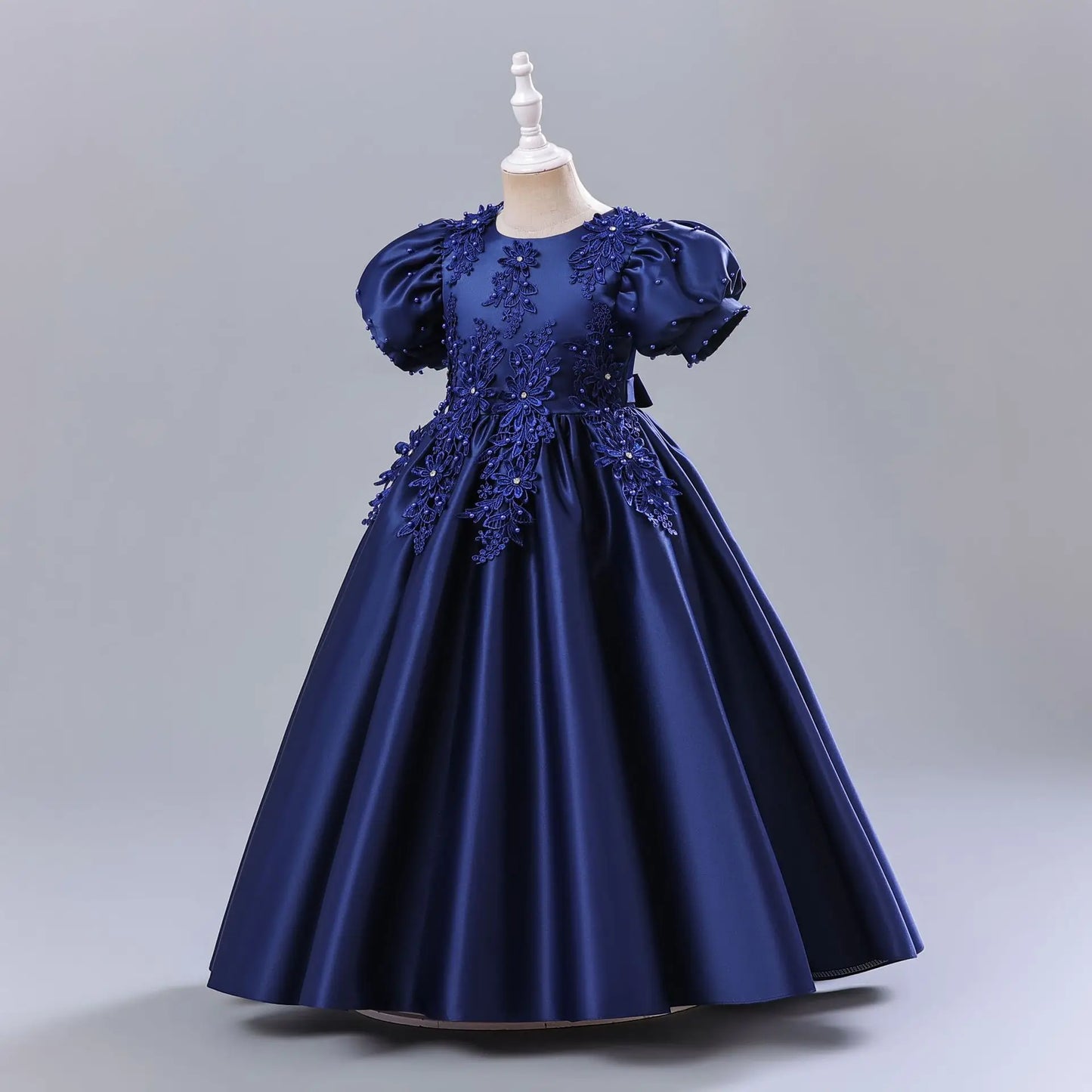 Princess Dress for Girls - Short Sleeve Party Gown for Christmas/School Events | Flower Girl Pageant Dress