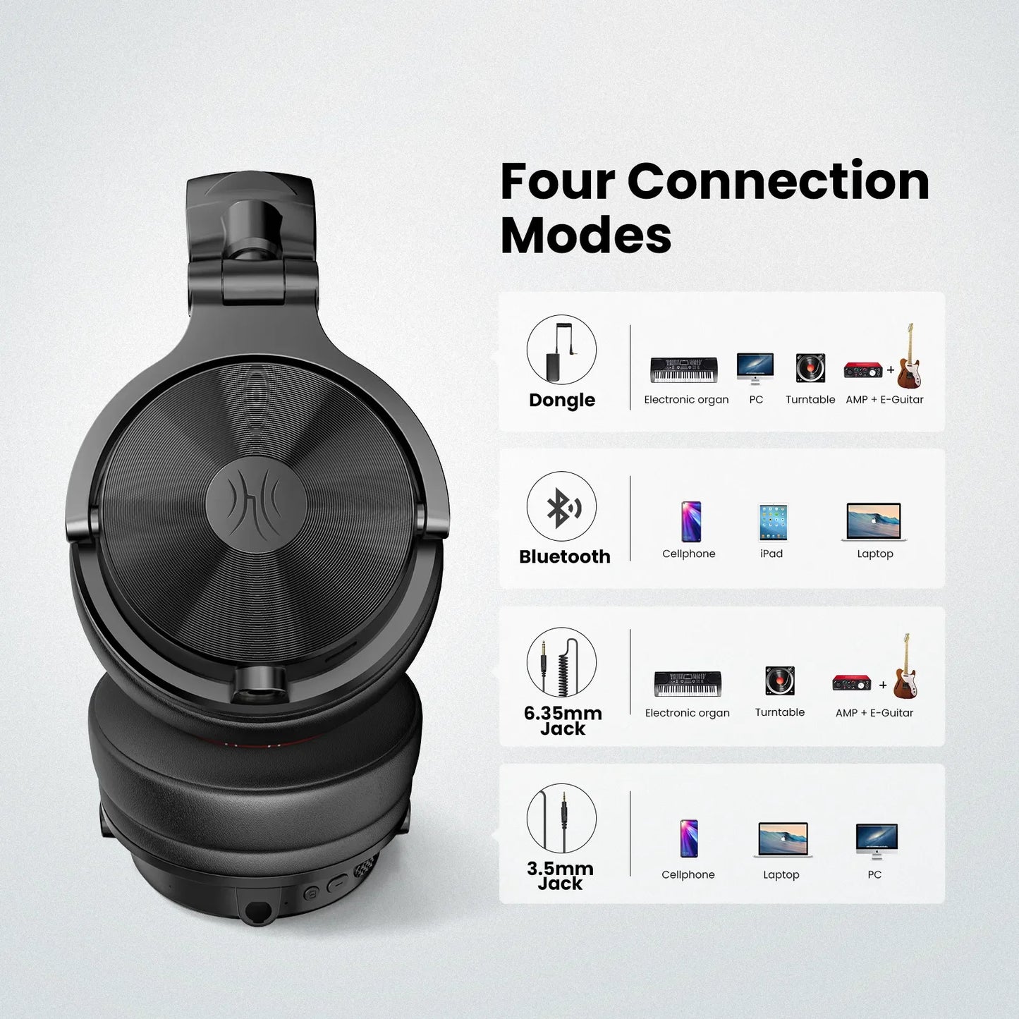 Studio Max1 Bluetooth Headphones Wireless DJ Headset With Low Latency Professional Studio Monitor Headphones Hi-Res LDAC