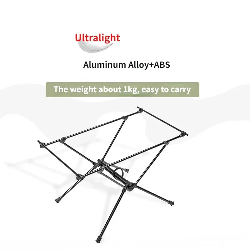 Outdoor Camping Folding Table Aluminum Alloy Table Ultralight Hiking Riding with Net Pocket Tactical Table