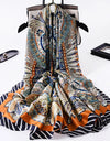 Women Summer Silk Scarves Shawl Lady Wrap Soft Female Echarpe Designer Beach Stole Bandana foulard muffler