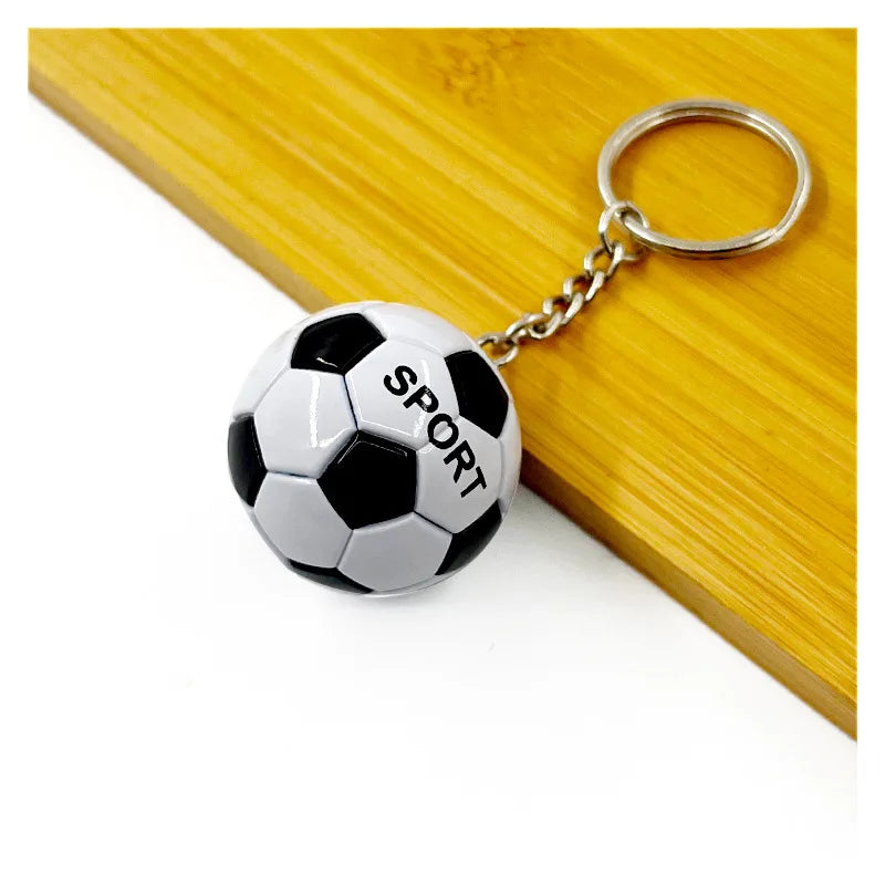 Football Club Soccer Ball Keychain Team Flag Pendant Fan Souvenir Bag Charm