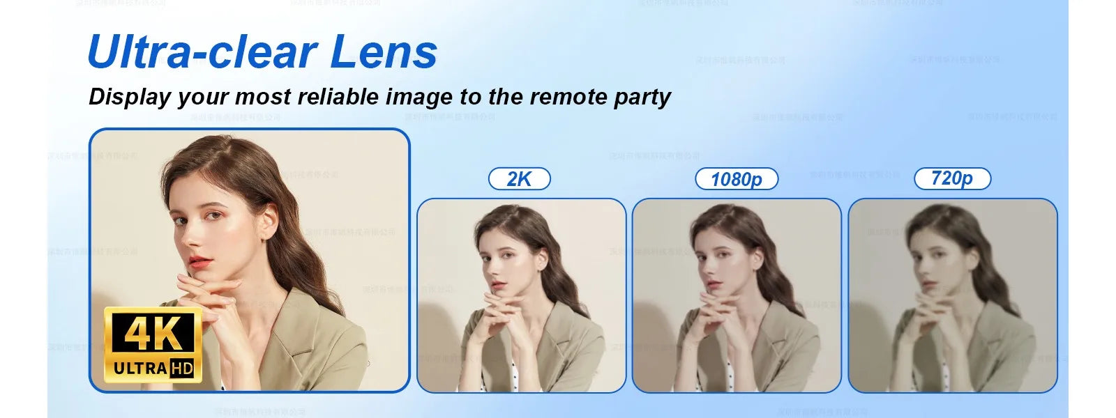 4K Webcam Mini Camera for Pc Autofocus megnetic Privacy Cover Dual Microphone for Live Streaming Online Class Video Conference