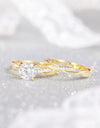 Bridal Set Engagement Ring Infinity 14k Gold Plated Cz Rose Copper rings