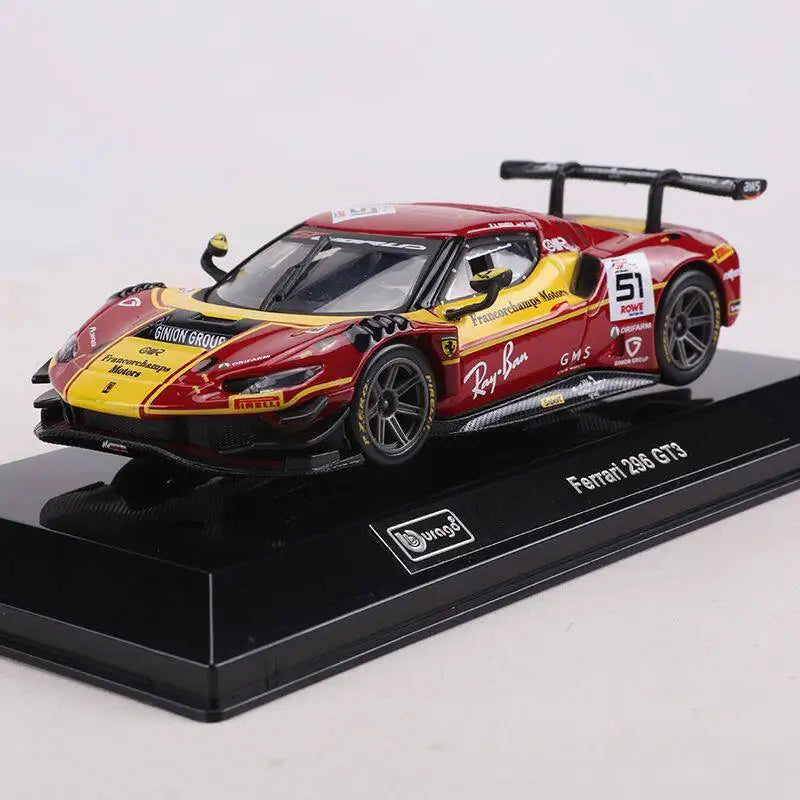 1 43 Scale Ferrari 296 GT3 Diecast Model Car