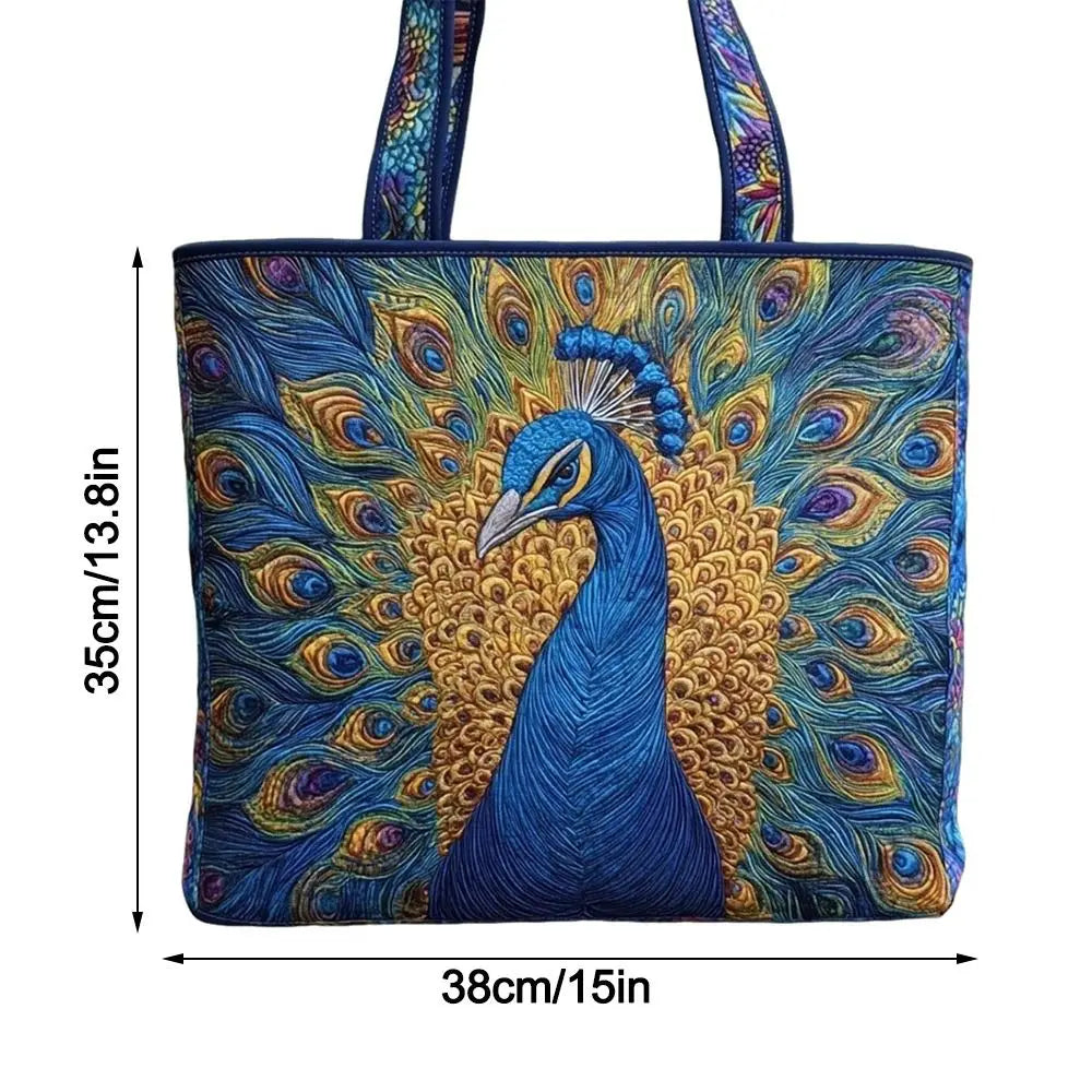 Creative Quilted Tote Bag Large Capacity 3D Printed Shoulder Handbag