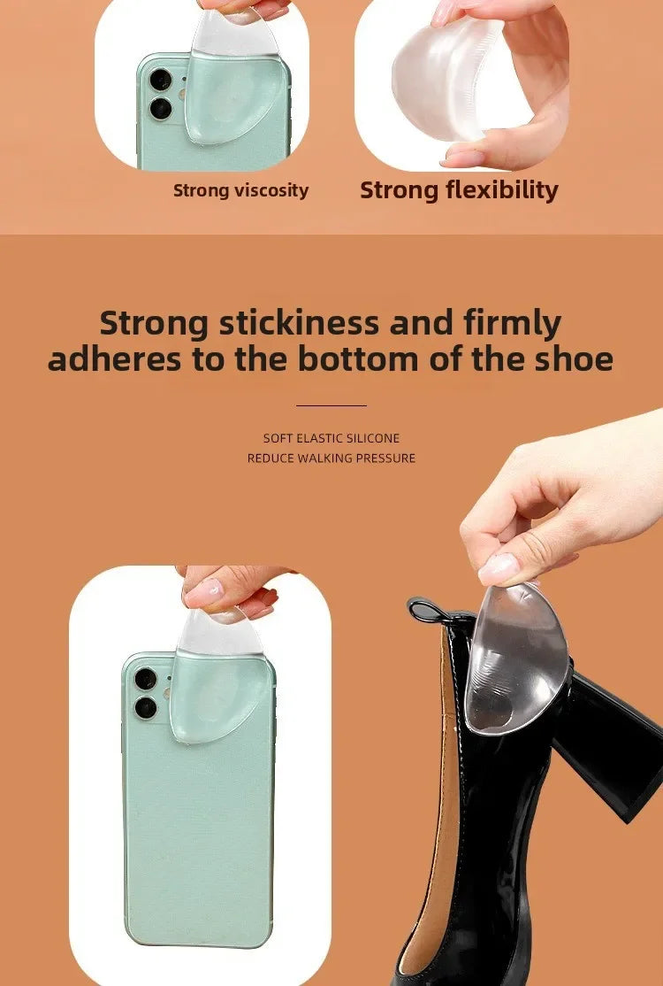 Orthotic Arch Foot Care Comfort Pain Silicone Orthopedic Insoles for Shoes Women Flat Feet Arch Support Self-adhesive Foot Pads