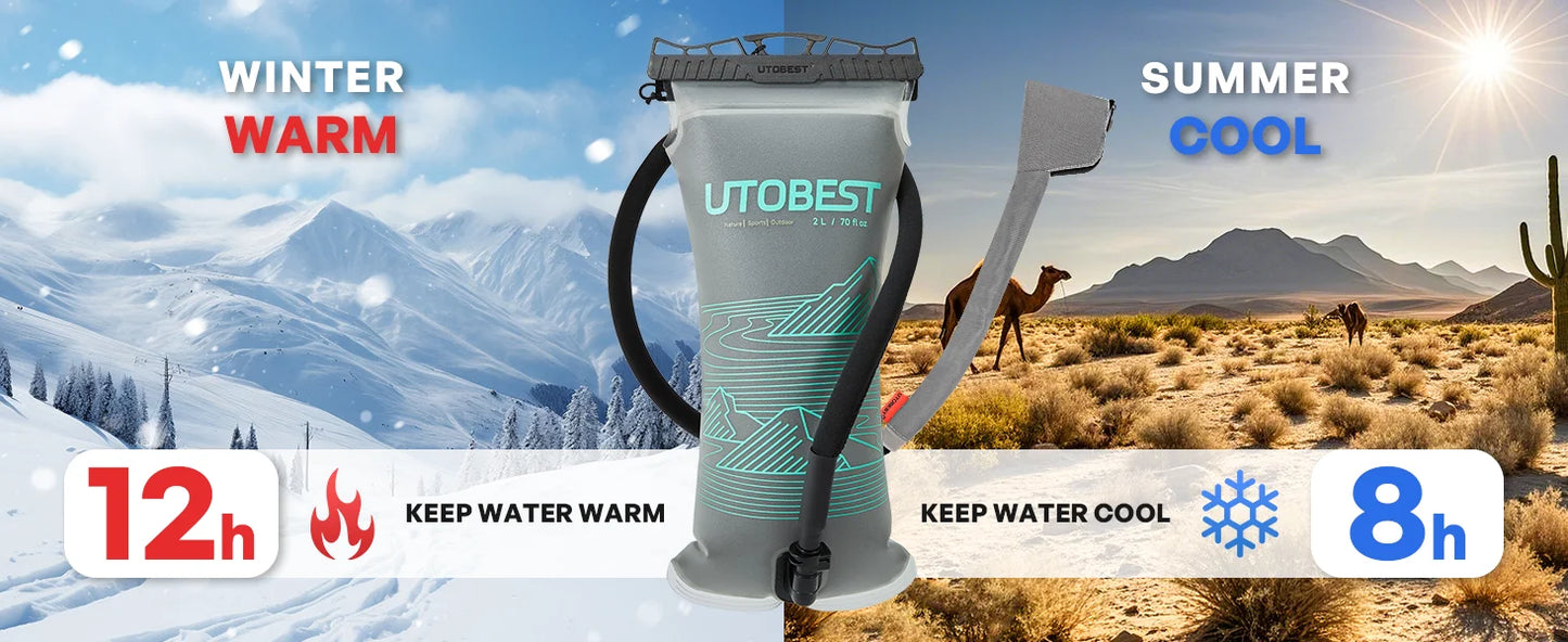 2L/3L Insulated Water Bladder Hydration Reservior Thermal Insulation Water Storage Bag