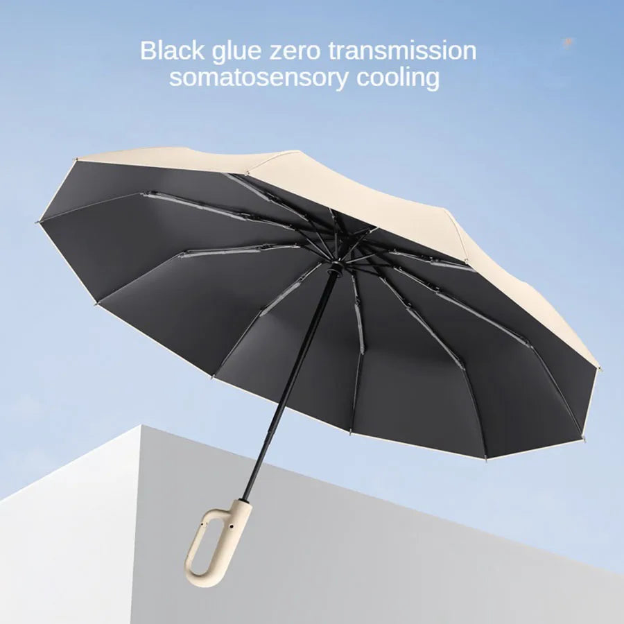 Extra Large 10 Bone Fully Automatic Wind Resistant Folding Umbrella