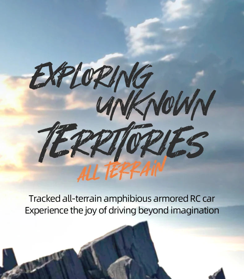 4WD RC Car 2.4G Amphibious 4 Wheel Remote Control Truck Climbing Off Road Waterproof Armored Vehicles 's Toys