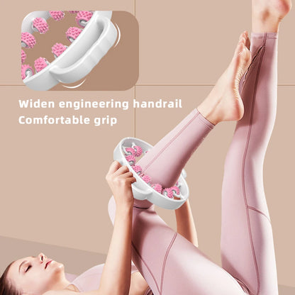 Round Massager Roller for Waist Abdominal Muscles Ring Leg Clip Stovepipe To Clear The Meridian Portable Cellulite Massage Tools