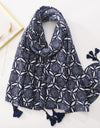 Floral Brand Scarf Luxury Designers New Style Women Elegant Scarves Hug Shawls Pink Purple Scarf Bandana Fashion Design Shawls