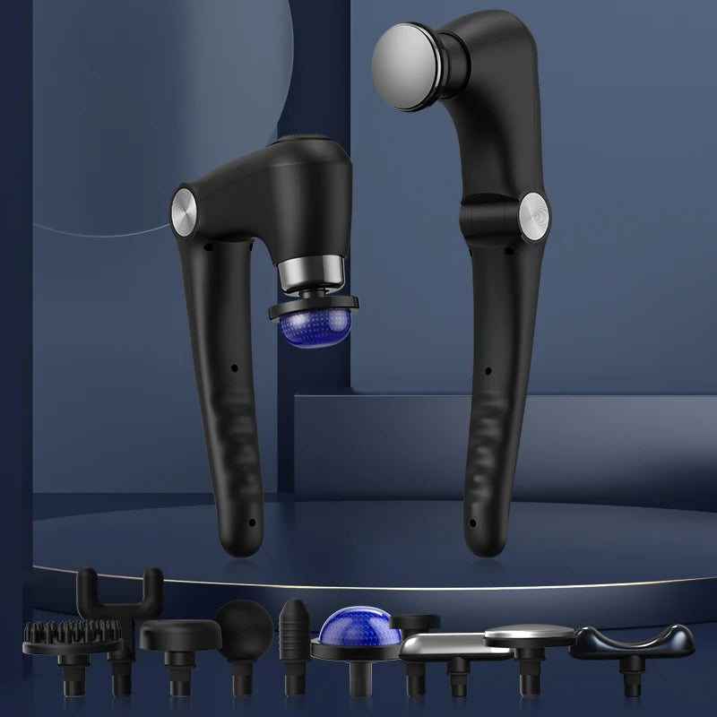 Foldable Massage  Deep Tissue with Heat & Cold Head Adjustable Angles Portable Percussion Back Massager for Muscle Neck Body