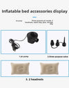 Portable Dual-Use Inflatable Bed For Car Travel Off-Road SUV Rear Seat Flocking Multi-Functional Comfortable Mattress