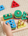 Montessori Educational Wooden Toys For  1 2 3 Years  Toys s 3D Wooden Puzzles  Learning Toy  Puzzle Game
